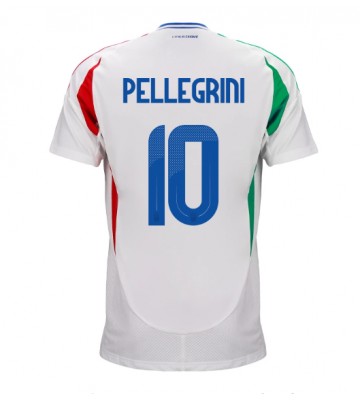 Italien Lorenzo Pellegrini #10 Bortatröja EM 2024 Kortärmad